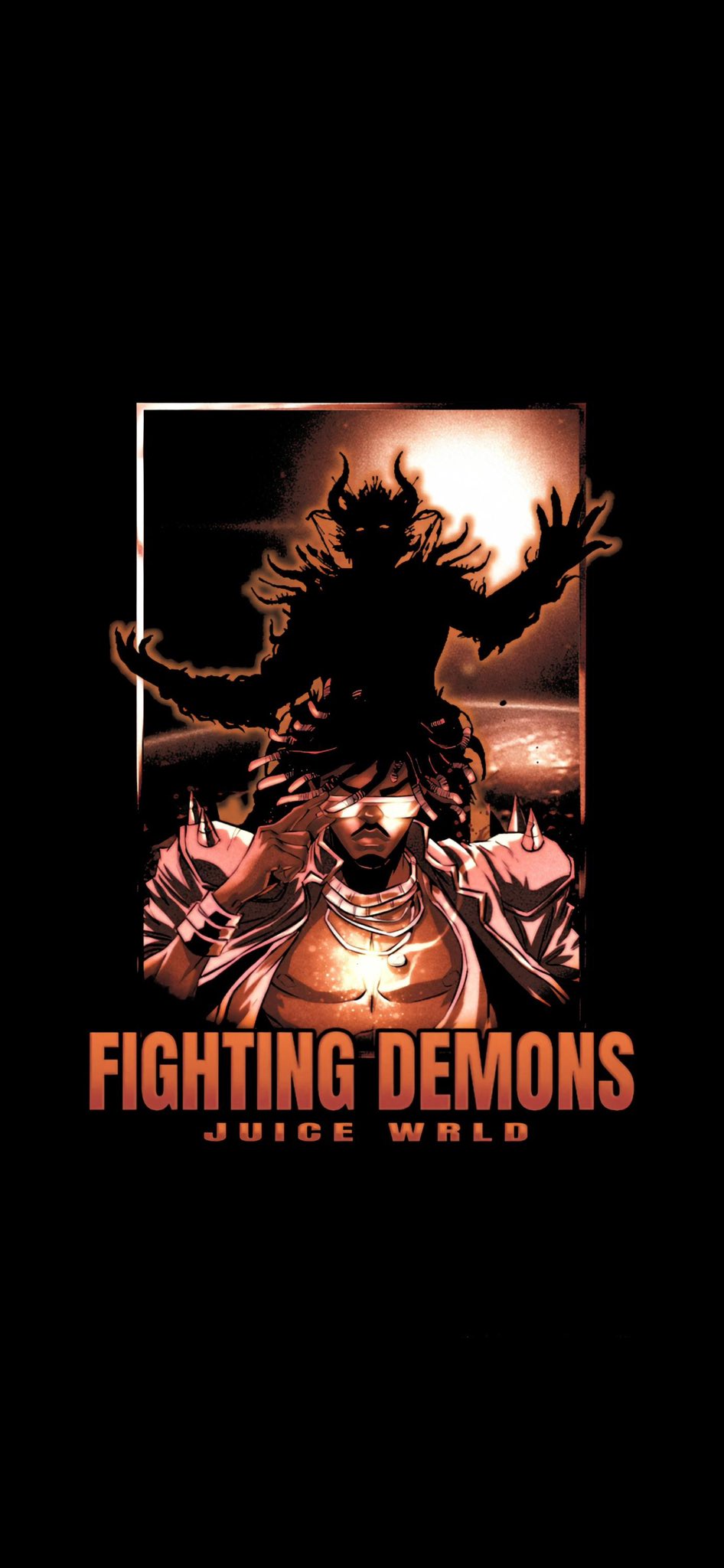 Nathan WRLD Fighting Demons Wallpaper I Made Based Off Of The New Merch Drop! 1 2 If You Like These Edits Please Consider Leaving A Like And Following! #juicewrld #fightingdemons #