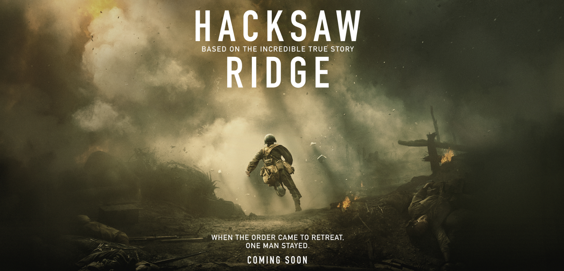 Competition: Win A Poster Of Oscar Nominated Hacksaw Ridge Signed By Andrew Garfield