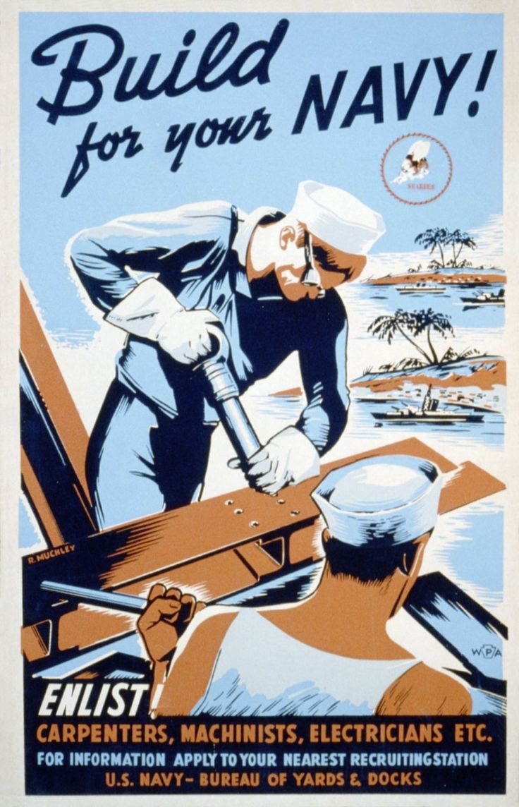 MICHAEL BRANSON SMITH. Wwii posters, Navy seabees, Military poster