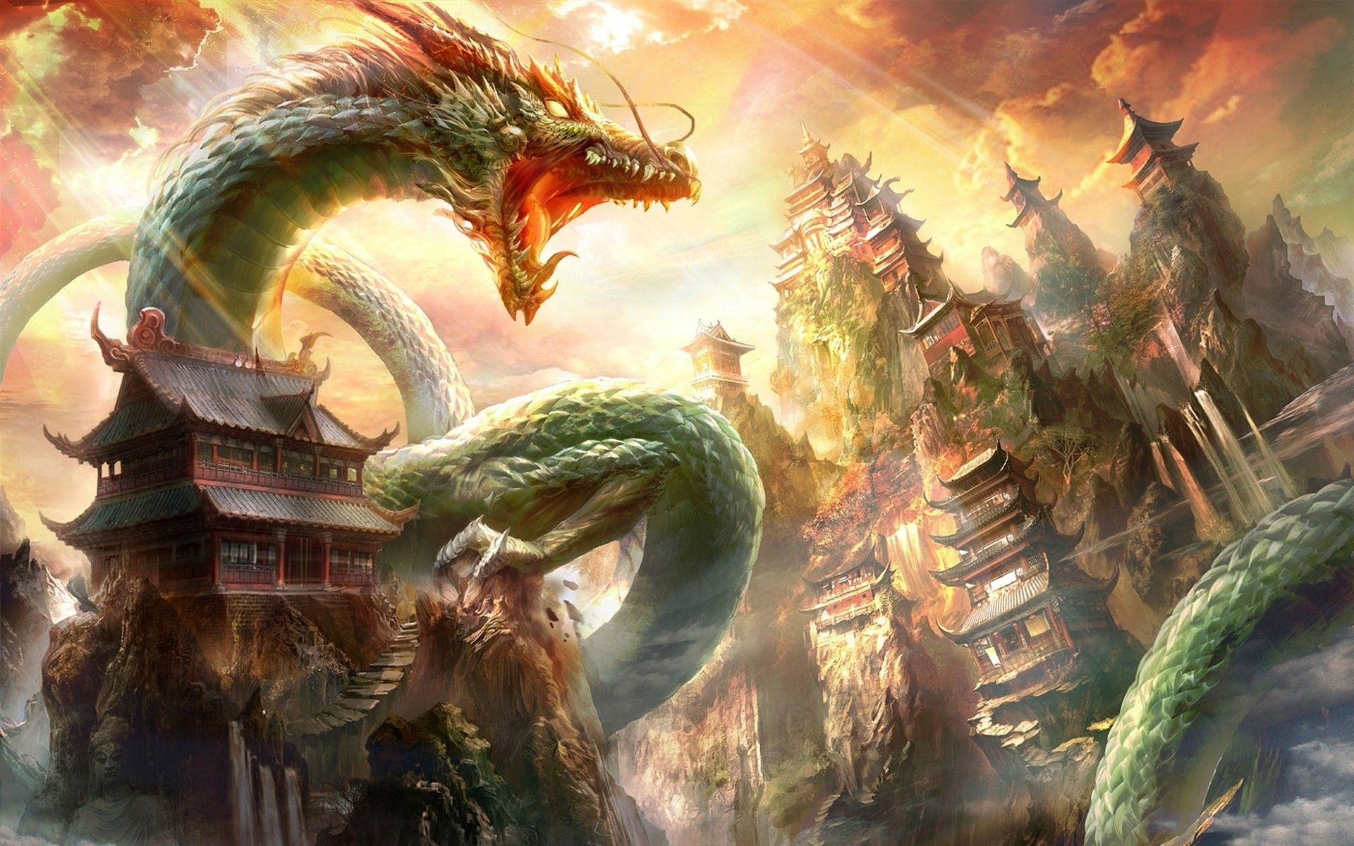 Oriental Dragon Wallpaper
