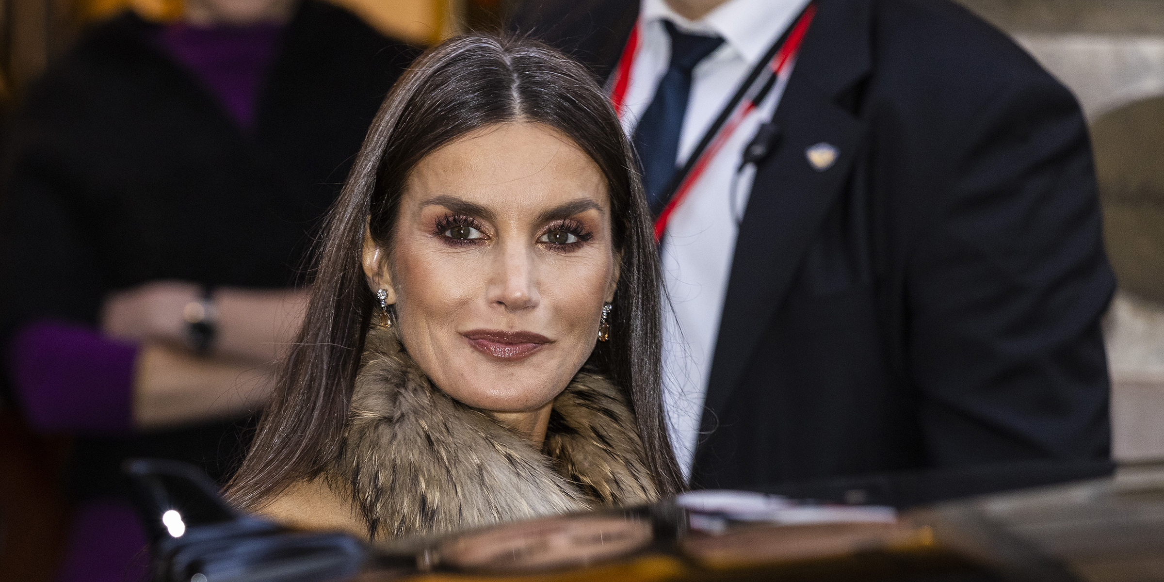 Queen Letizia of Spain shows off gray hair