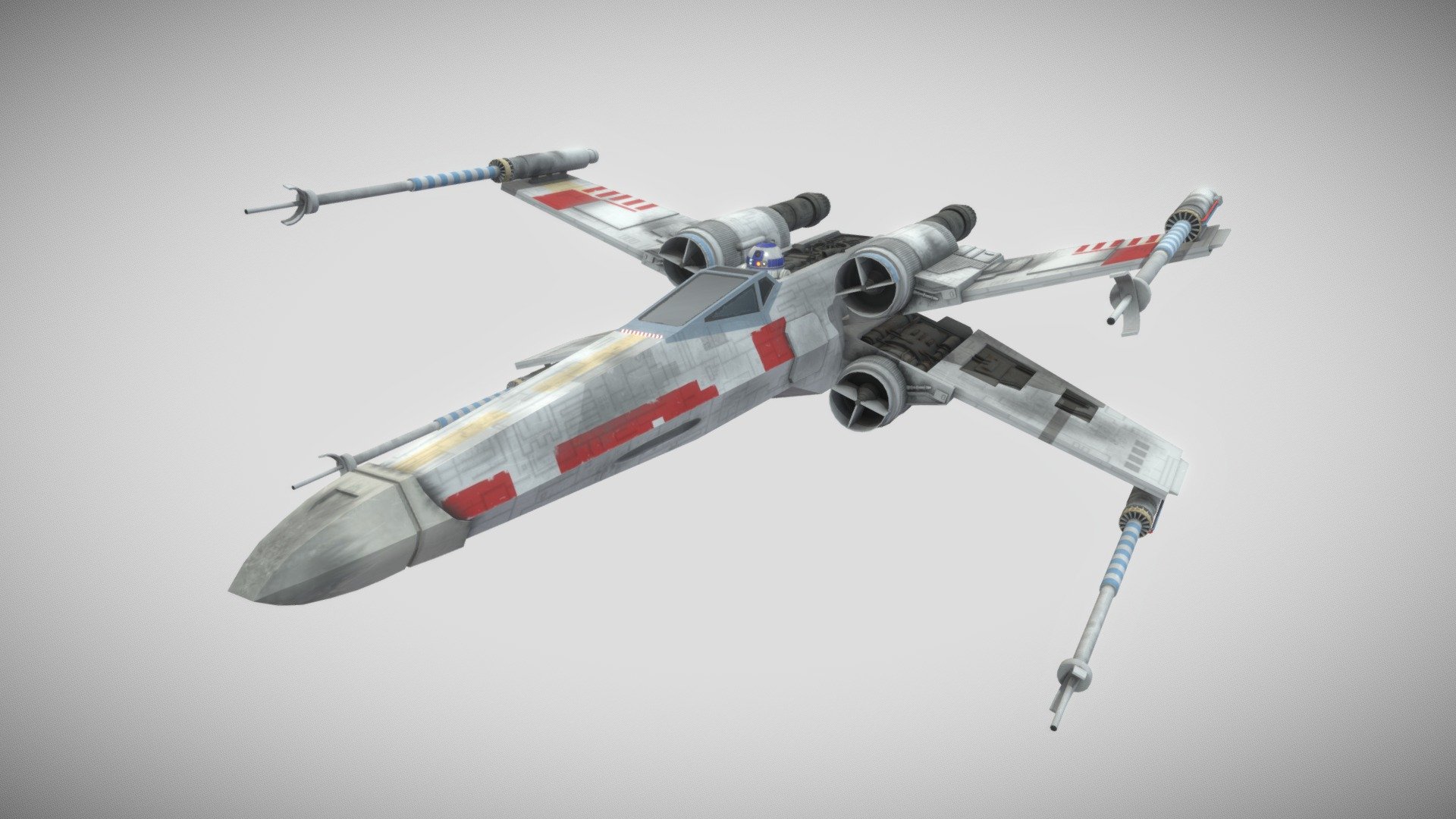 T 65 X Wing Starfighter Wars Model By Quiznos323 [993D292]
