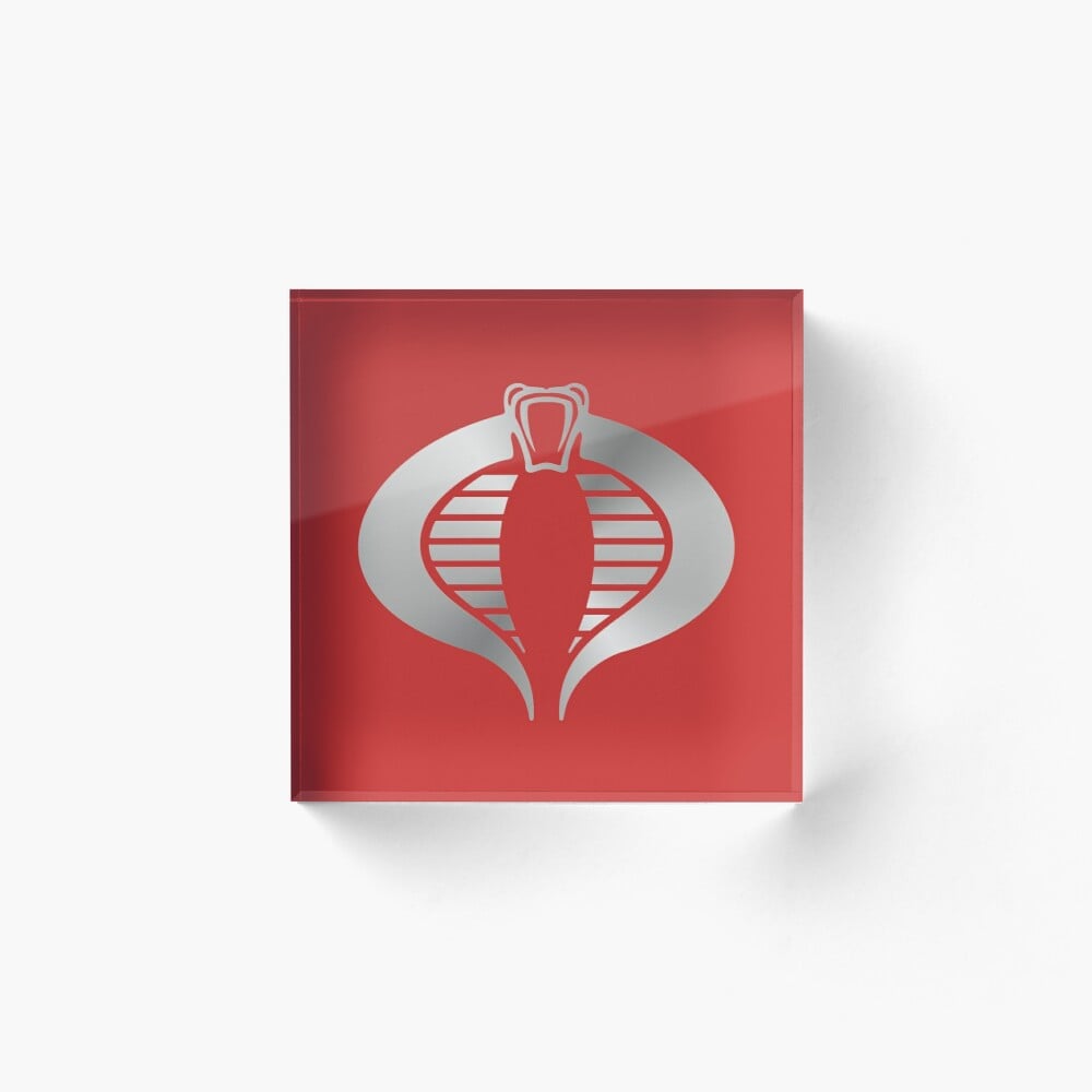 Crimson Guard Silver Cobra Logo Art Board Print