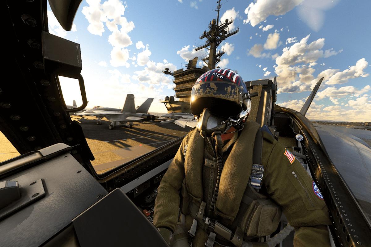 Microsoft's free Top Gun 'Flight Simulator' expansion is finally here