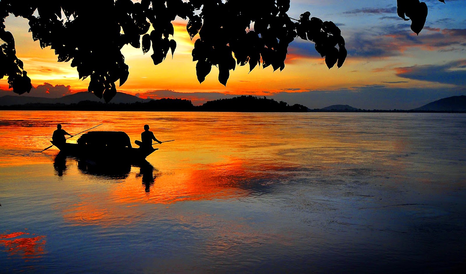 bangladesh wallpaper hd, sky, nature, reflection, sunset, water