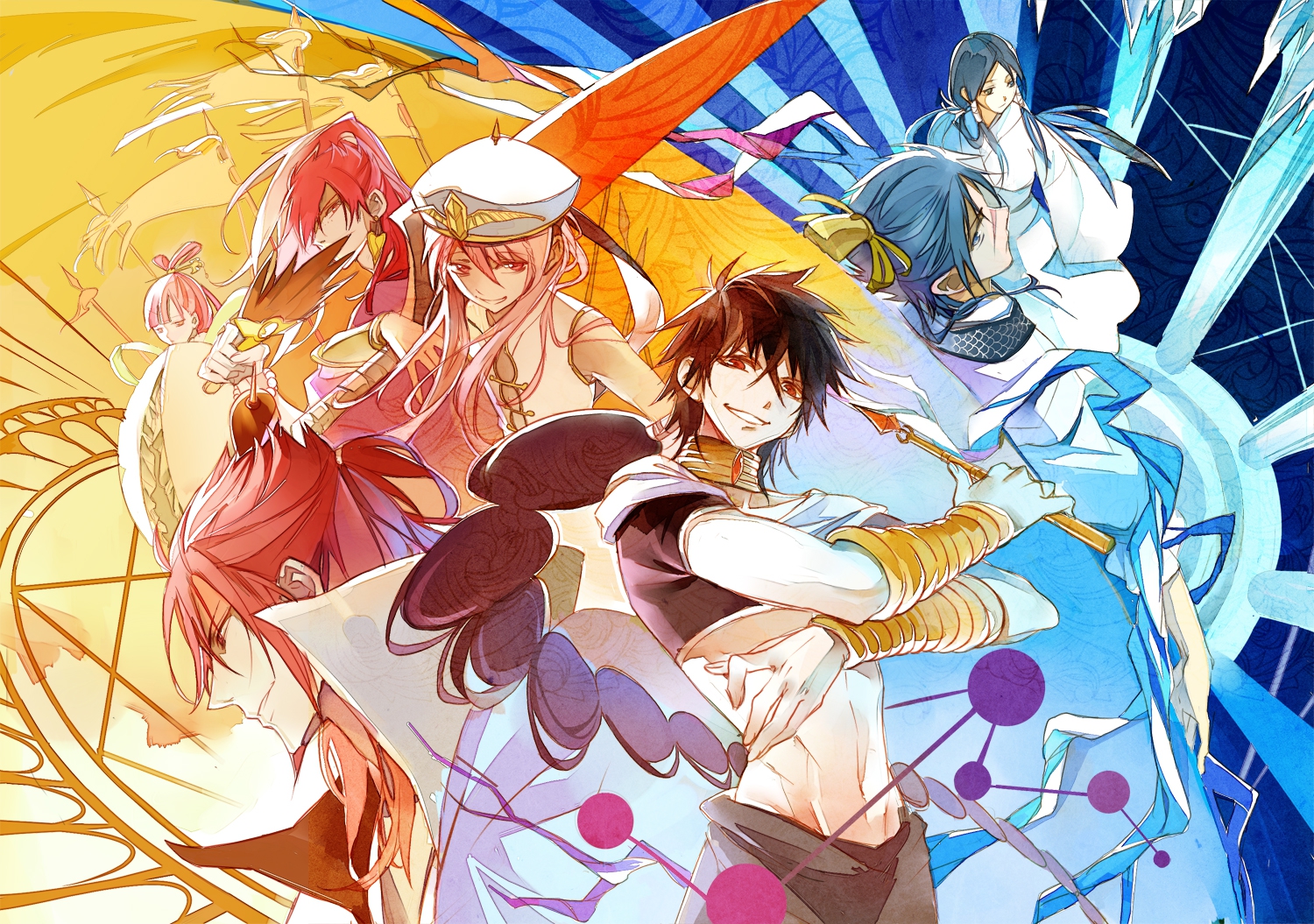 hakyruu ren judal magi the labyrinth of magic niaoniaoyoo ren hakuei ren kouen ren kougyoku ren kouha ren koumei. konachan.com.com Anime Wallpaper