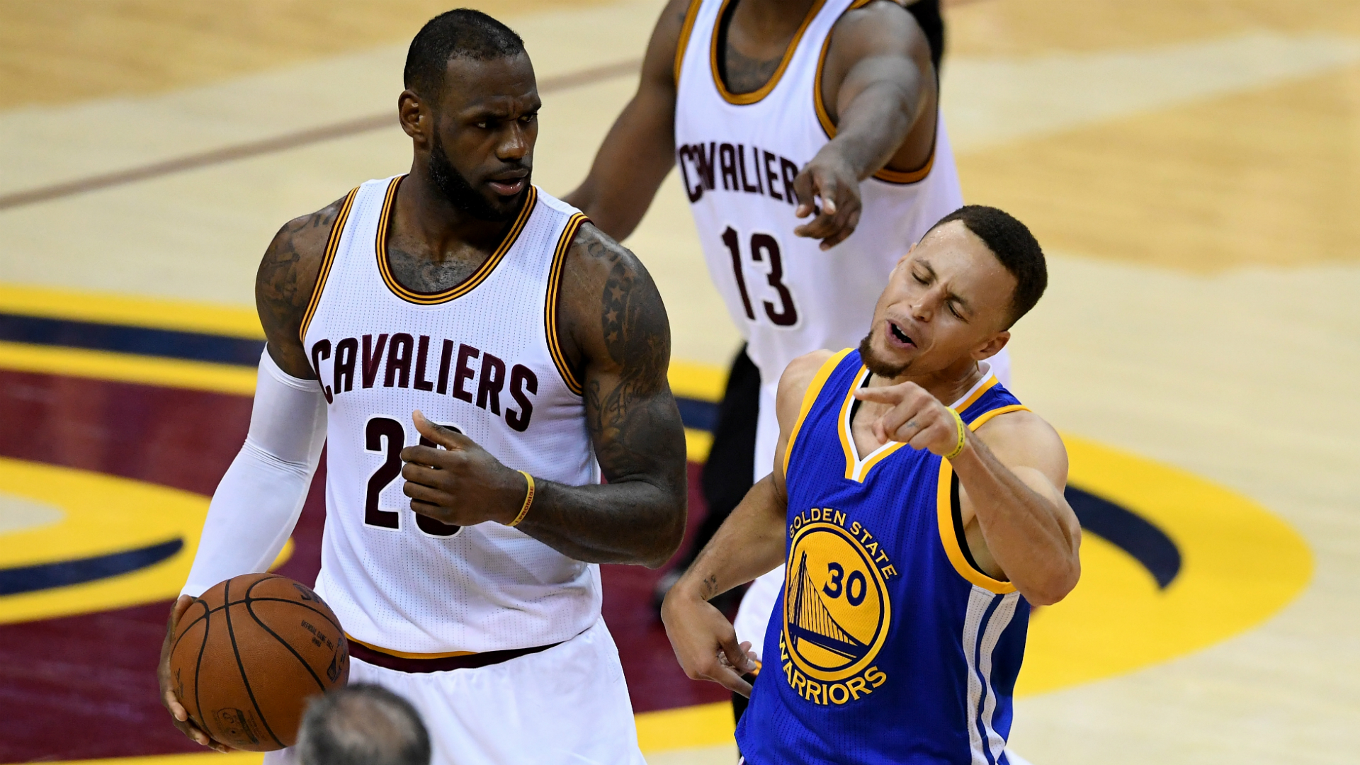 LeBron James laughs as Stephen Curry flails and NBA Finals go to Game 7