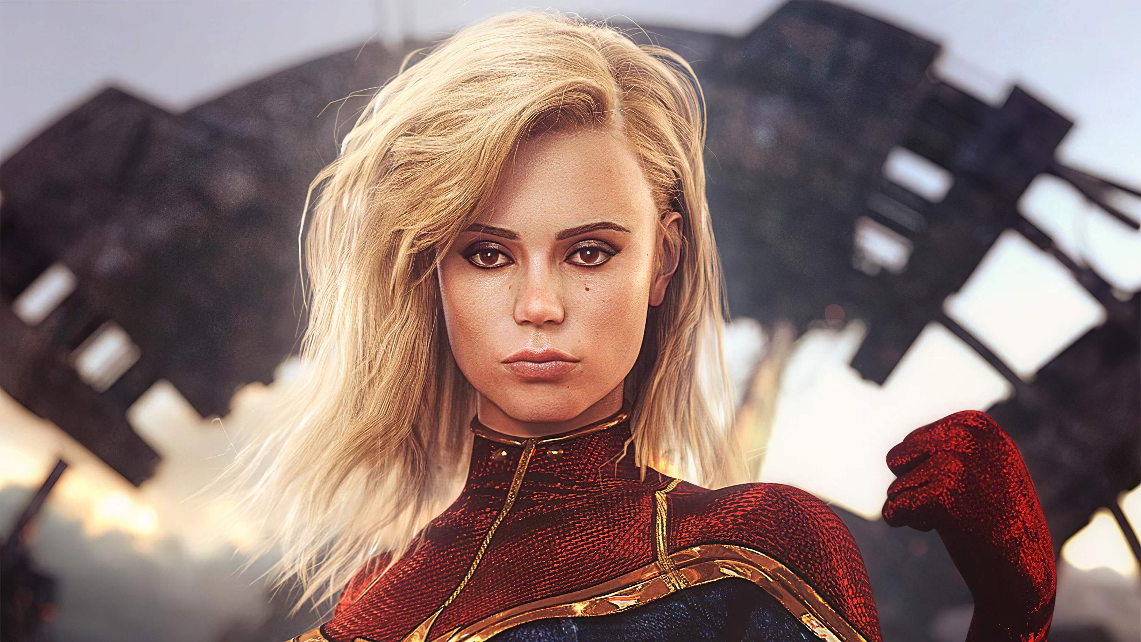 Captain Marvel Fantasy Woman Warrior 4k, HD Superheroes, 4k Wallpaper, Image, Background, Photo and Picture