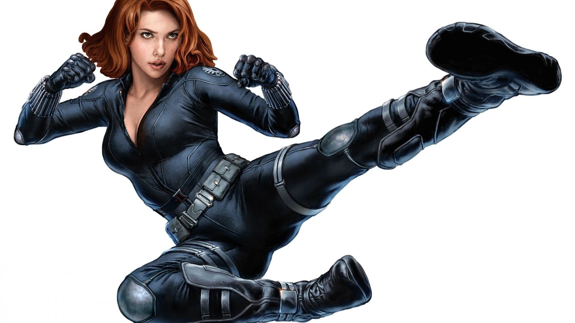 Desktop Wallpaper Scarlett Johansson As Black Widow, Marvel Comics, HD Image, Picture, Background, Apzwkj