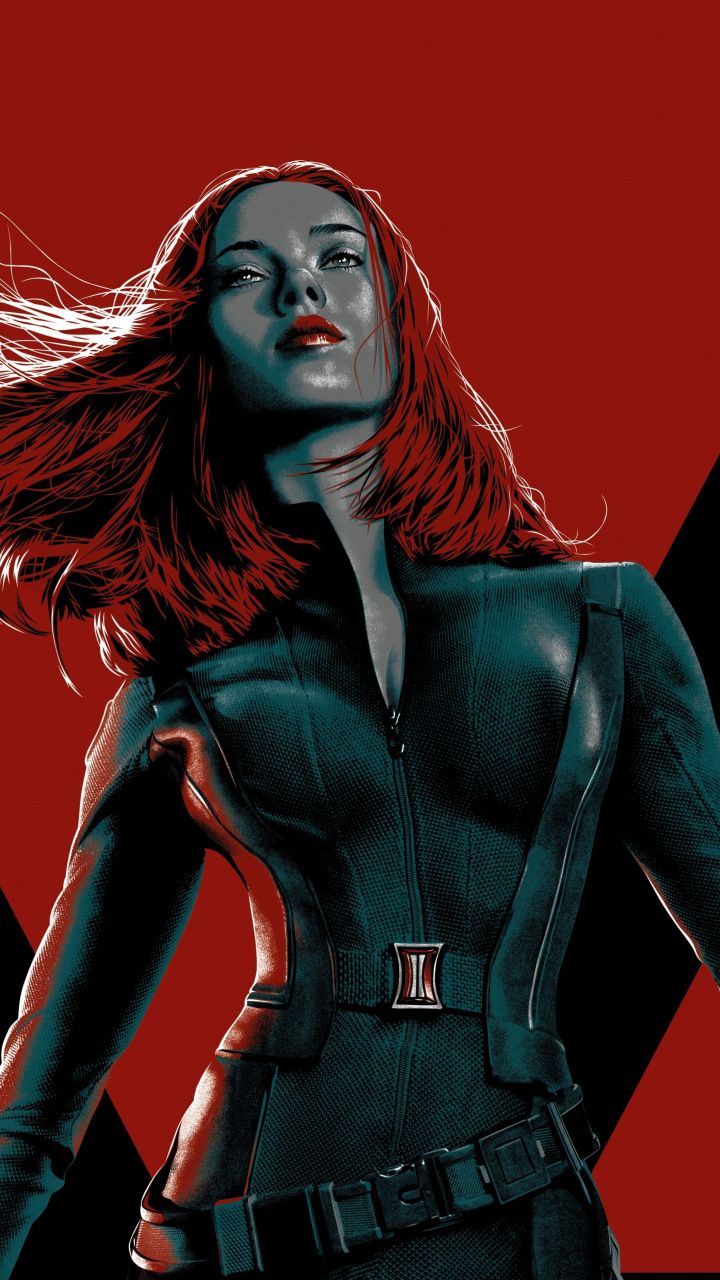 Scarlett johansson, natasha romanoff, Black widow, marvel, superhero, 720x1280 wallpaper. Black widow marvel, Black widow wallpaper, Black widow