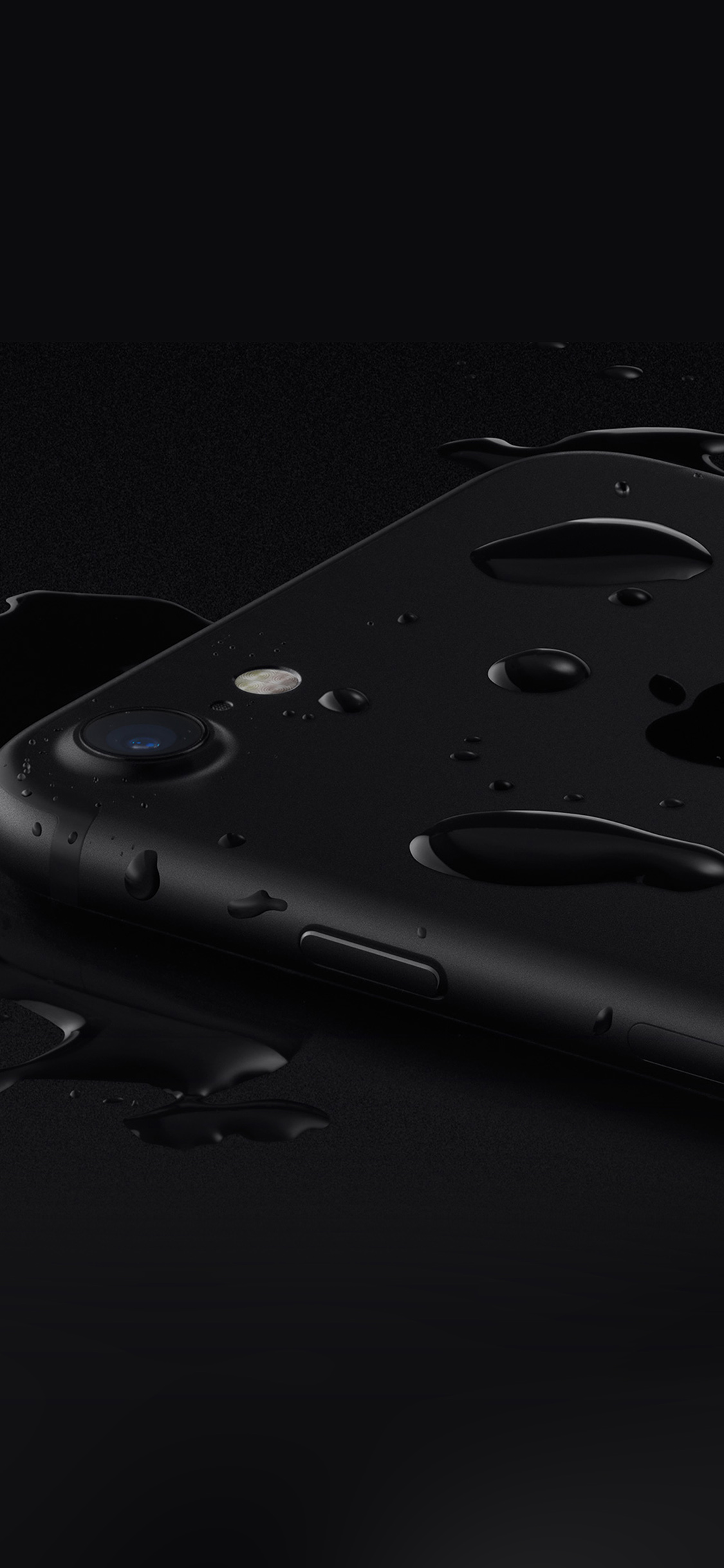 iPhone X wallpaper. iphone7 black water resistant apple art illustration