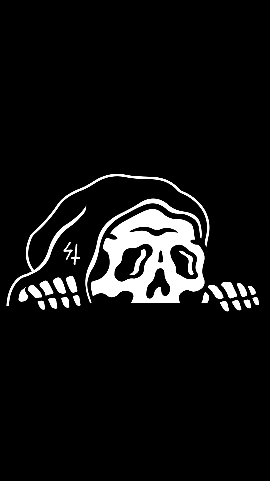 Skull Dark Black Minimal 4k iPhone 6s, 6 Plus, Pixel xl , One Plus 3t, 5 HD 4k Wallpaper, Image, Background, Photo and Picture