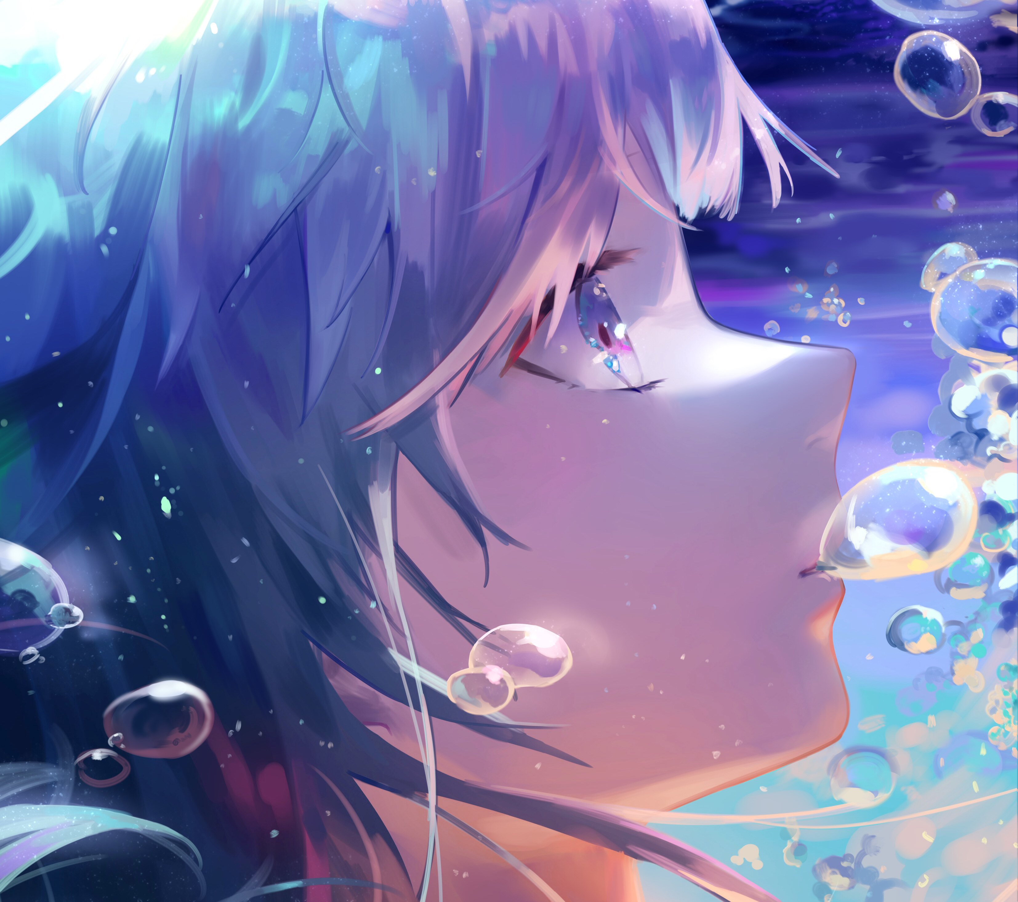 bubble - hibiki  Anime scenery wallpaper, Anime scenery, Anime wallpaper