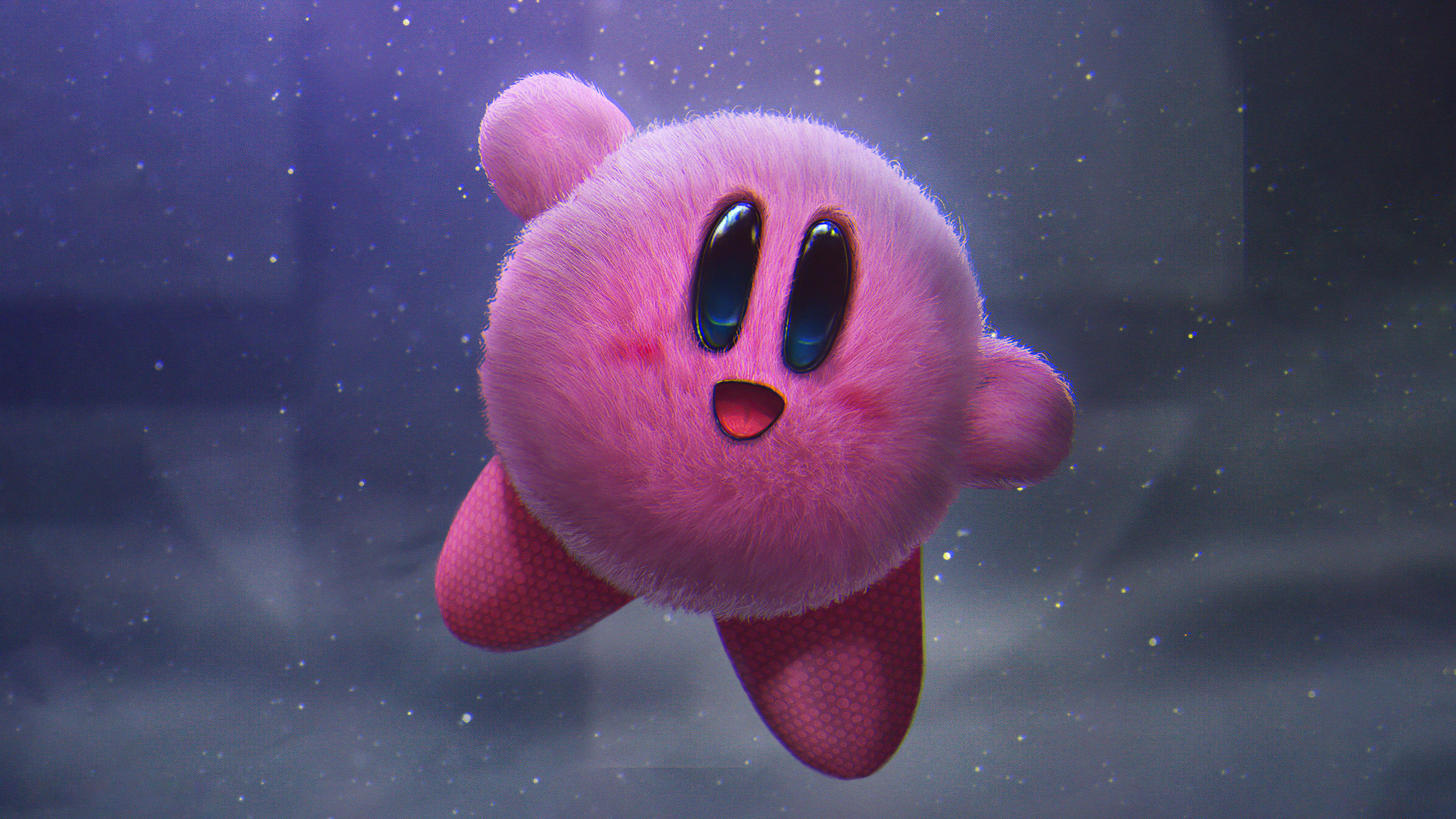 Funny Kirby Pattern Desktop Wallpaper - Cool Kirby Wallpaper 4k