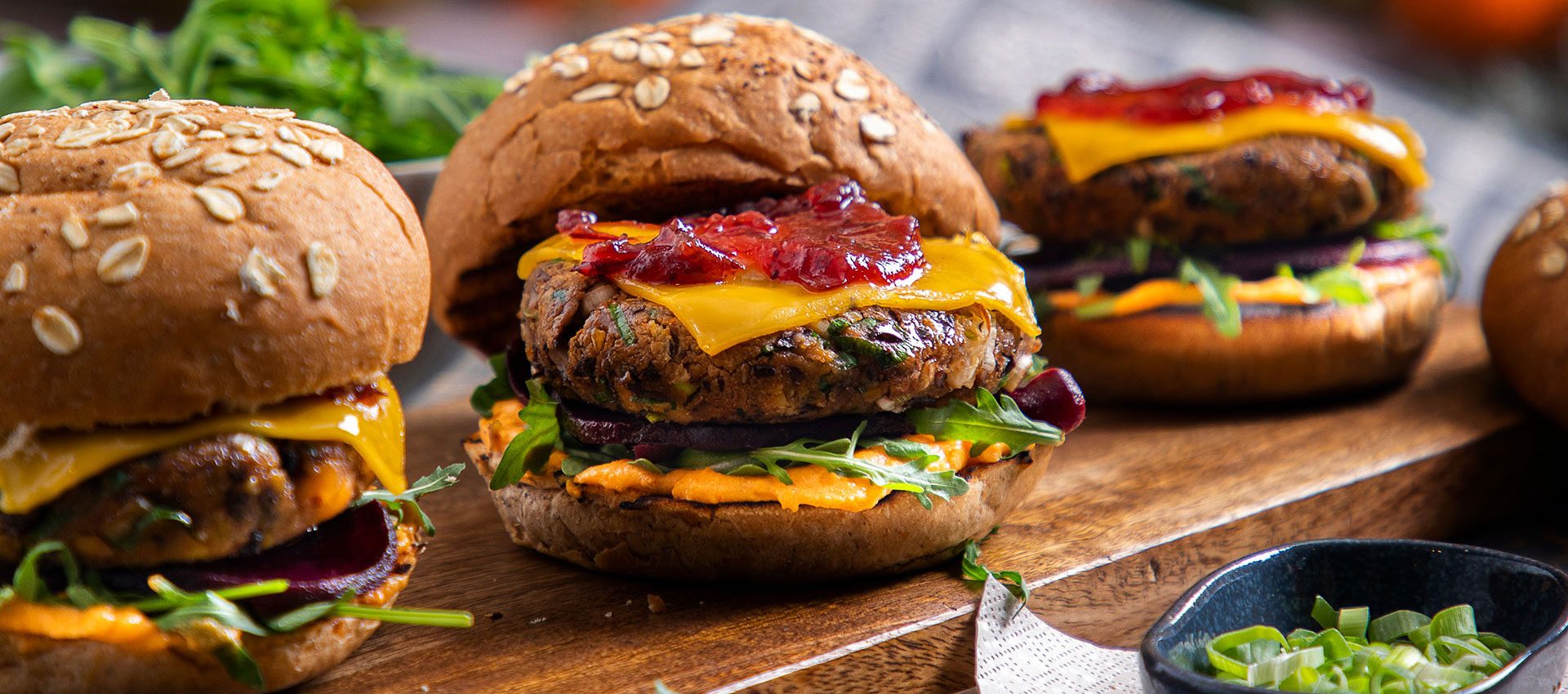 Spicy Burger% Vegan