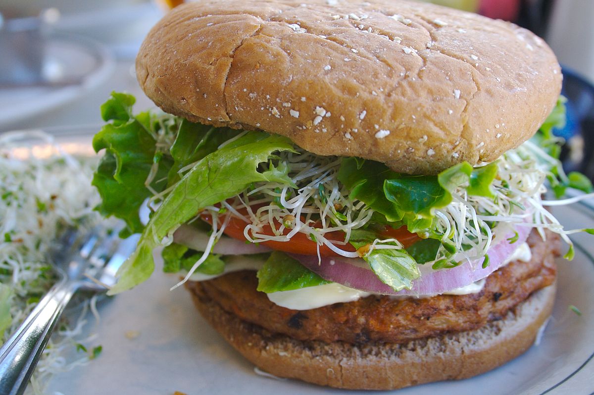 Veggie burger flickr user divinemisscopa creative