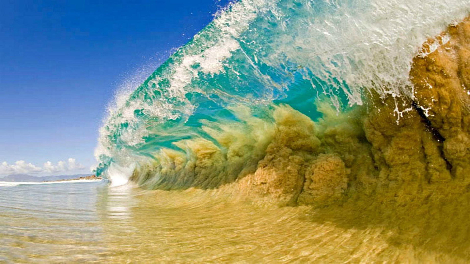 Summer Sea Waves Desktop Wallpaper HD