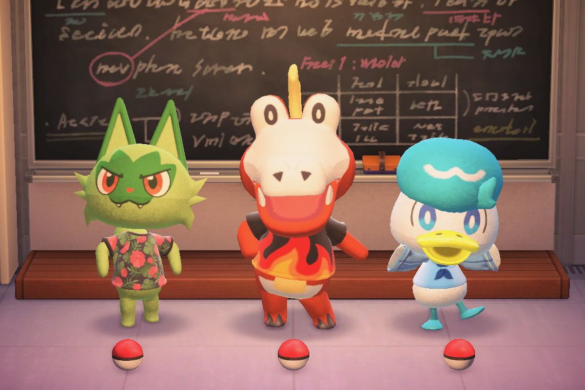 Pokémon Scarlet and Violet starters come to Animal Crossing in mod