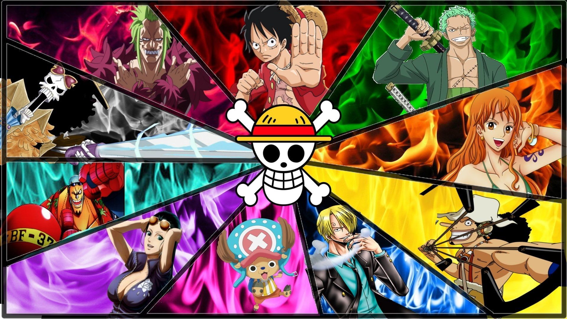 Anime one piece brook one piece franky one piece monkey d luffy nami one piece nico robin sanji one piece tony