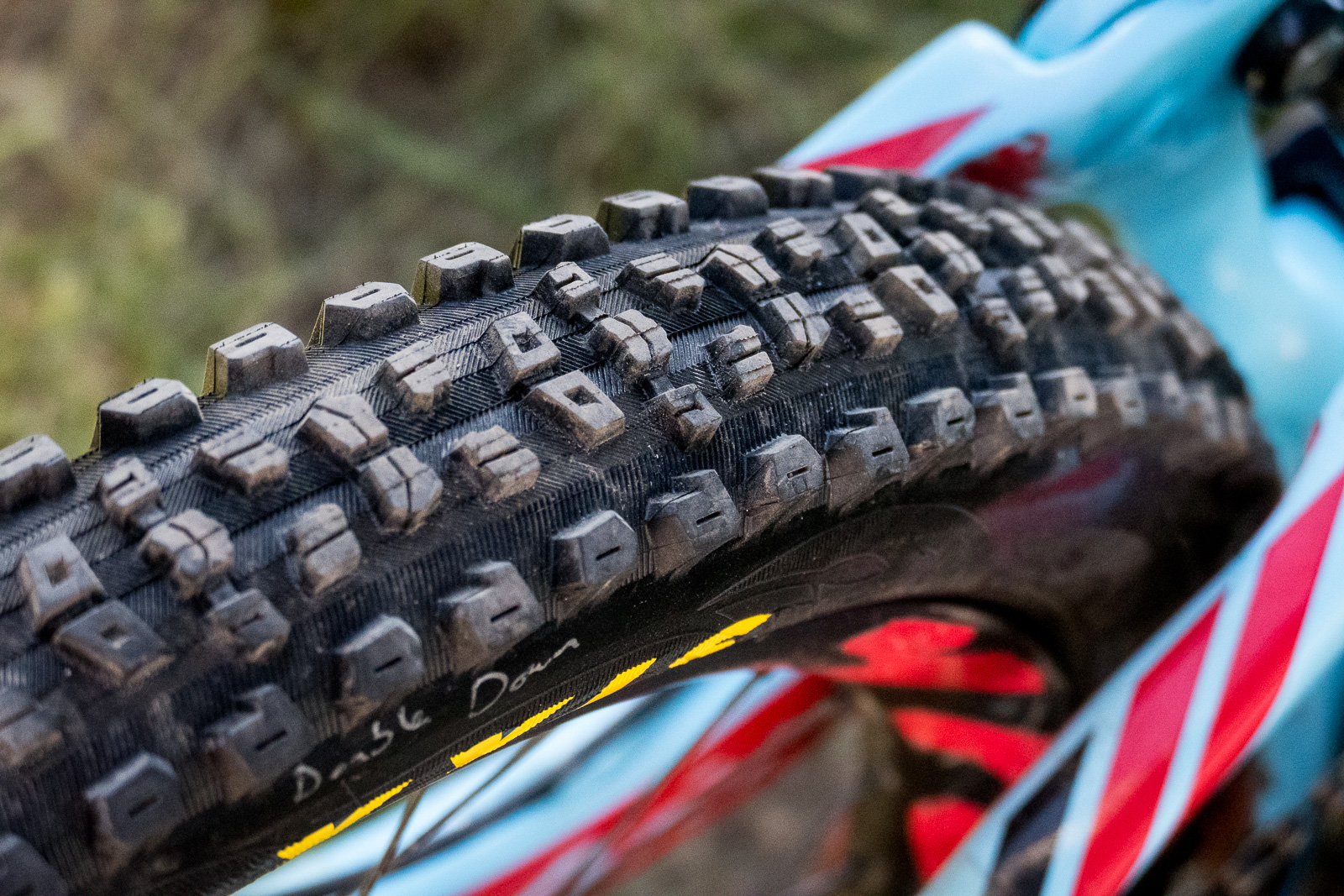 Prototype Maxxis Aggressor Tire with Double Down Casing BITS World Series, Crested Butte, Colorado Biking Picture