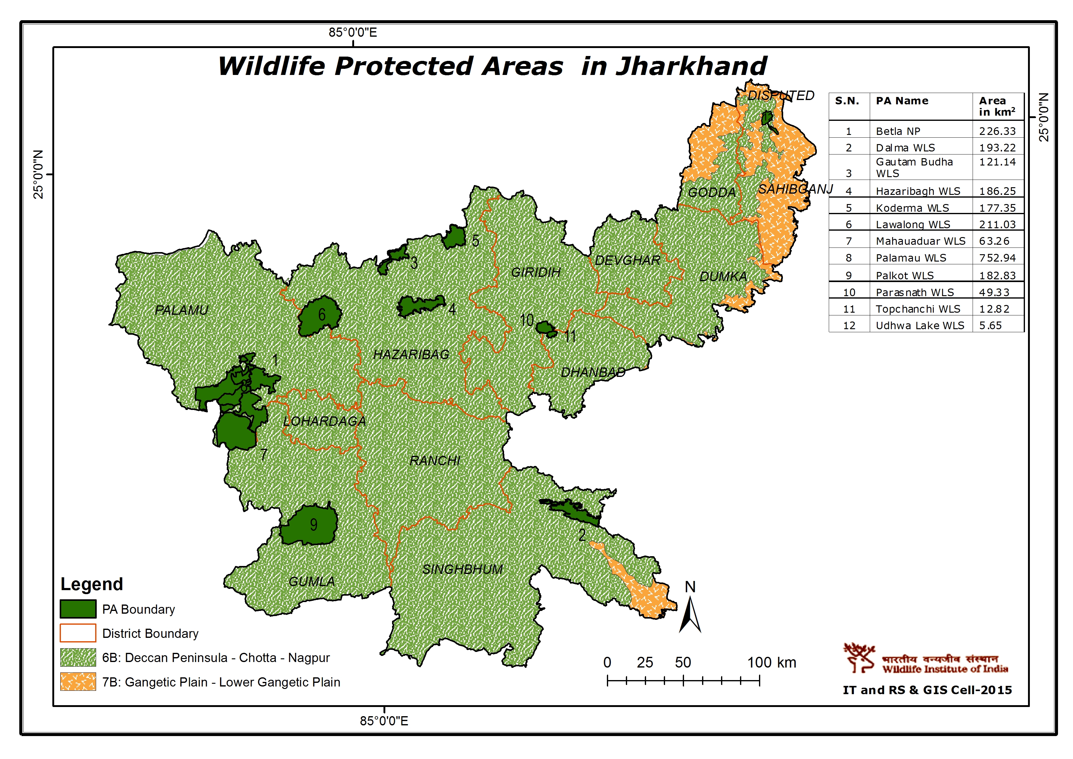 Maps of Protected Areas in India