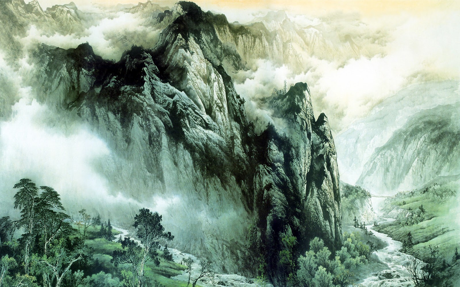 Chinese Mountain Paintings Wp11271638