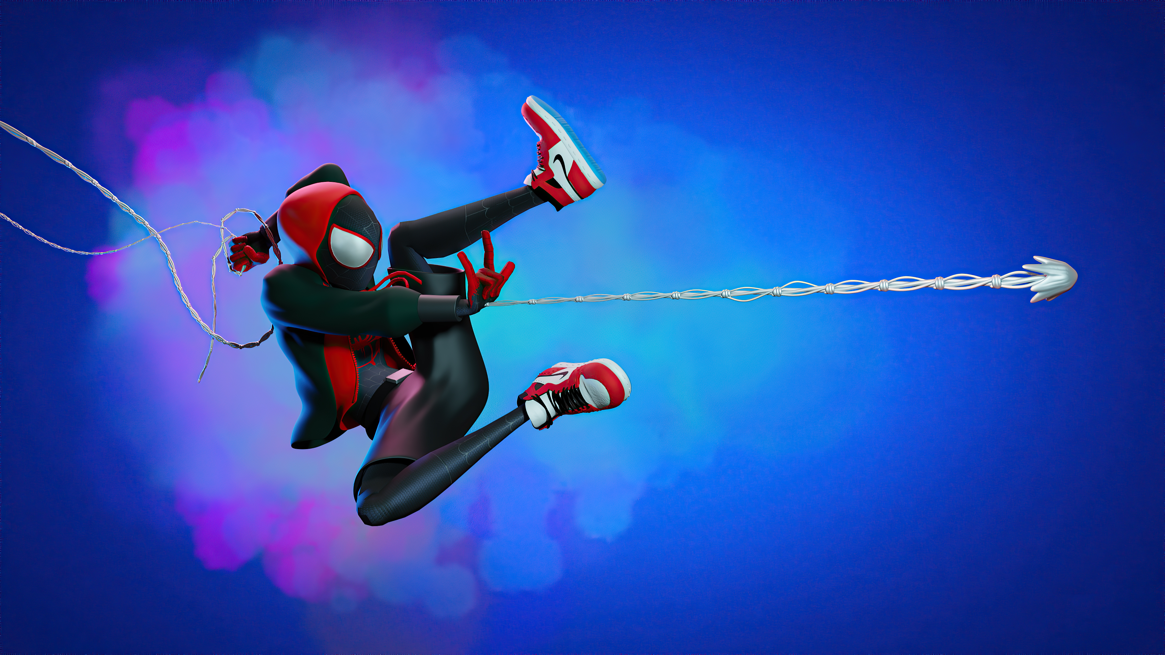 Spider Man Miles Web Shooter Artwork, HD Superheroes, 4k Wallpaper, Image, Background, Photo and Picture