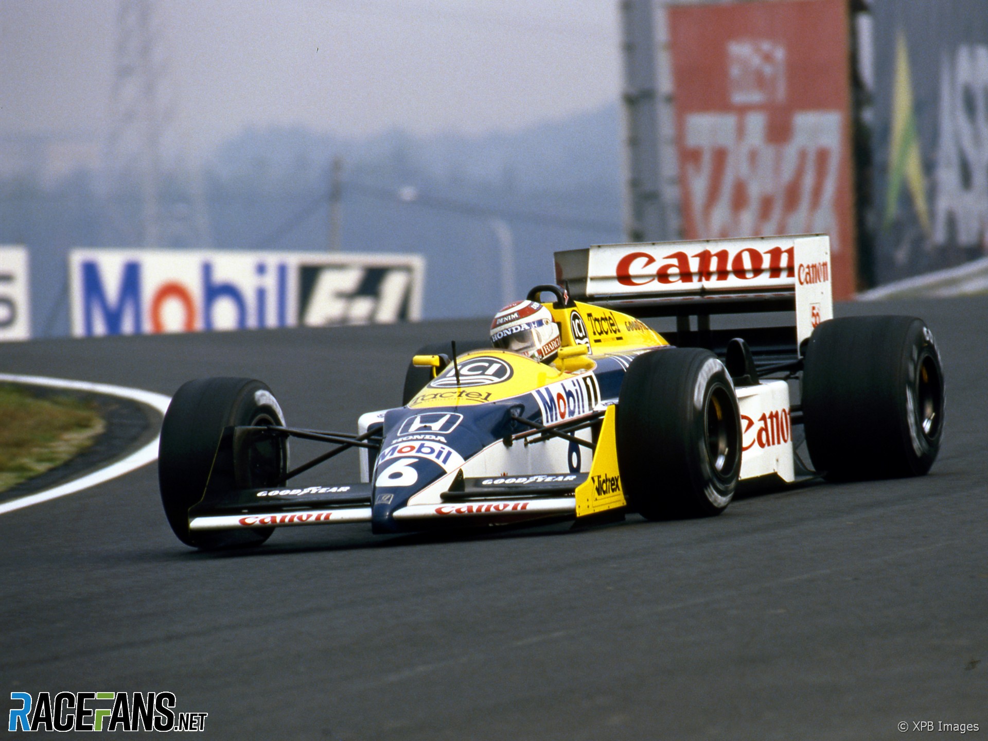 Nelson Piquet, Williams, Suzuka, 1987 · RaceFans
