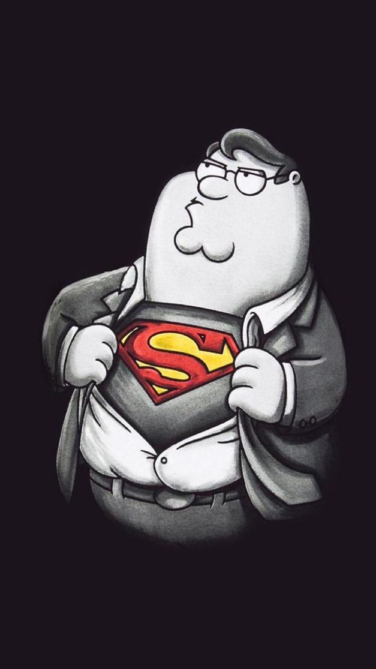 Superman comes in all sizes. Family guy funny, Family guy t shirt, Family guy peter griffin