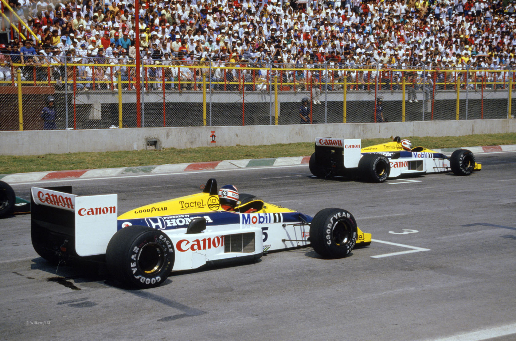 Nelson Piquet and Nigel Mansell