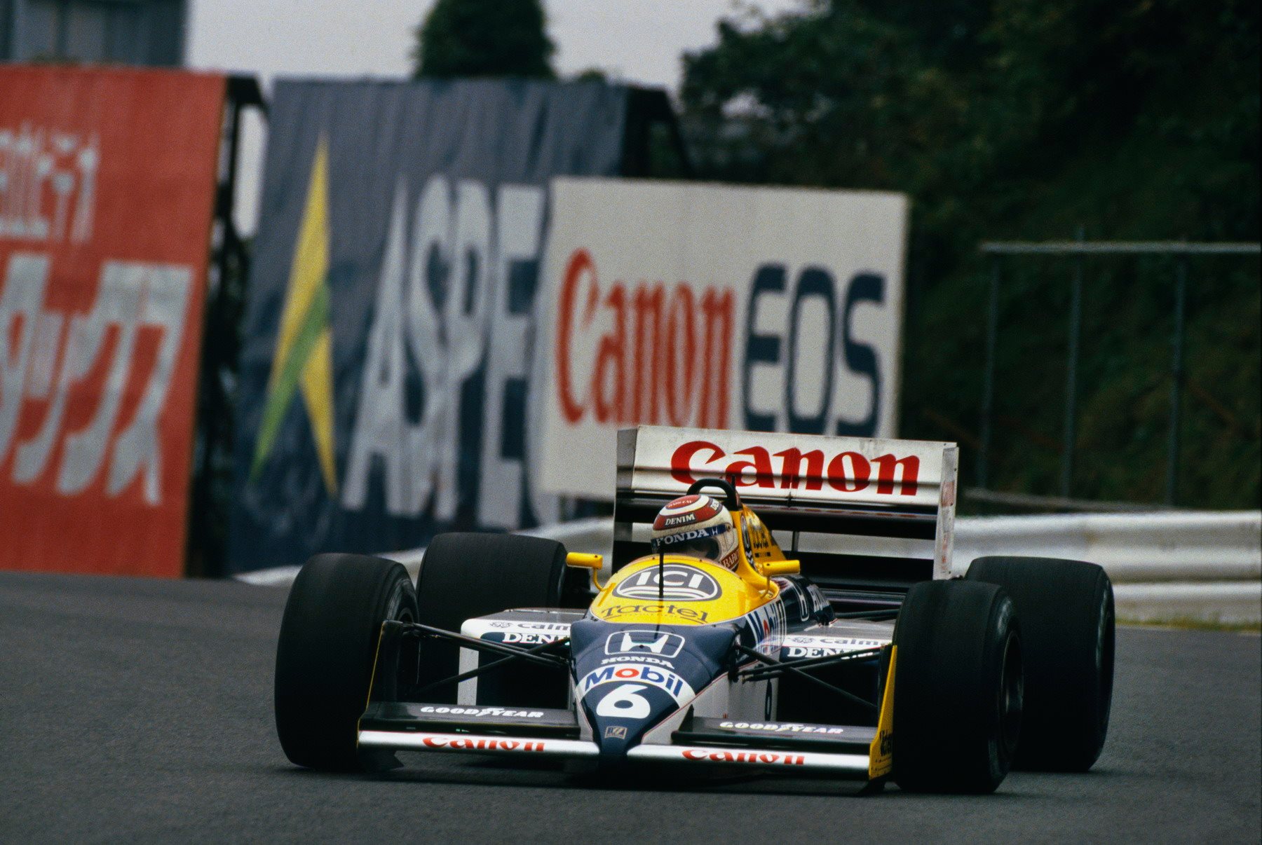 Zdravko #JapaneseGP. Nelson Piquet in Williams FW11B (Honda RA167 #V6T) claims his 3rd WDC, and becomes 1st ever #F1 Champion