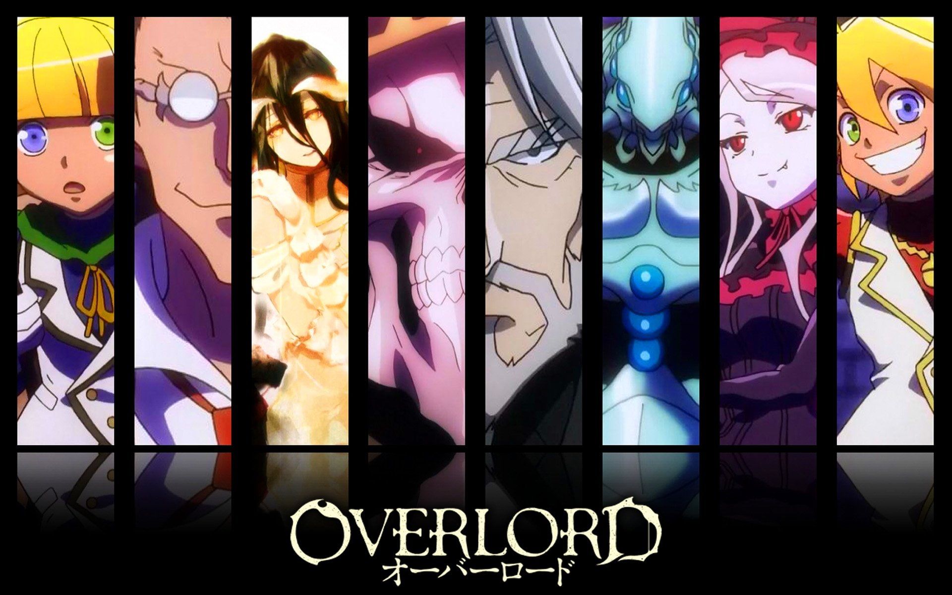 Overlord characters collage #Anime #Overlord Ainz Ooal Gown Albedo (Overlord) Aura Bella Fiora Cocytus (Overlord) Demiurge (Ove. Anime wallpaper, Anime, Wallpaper