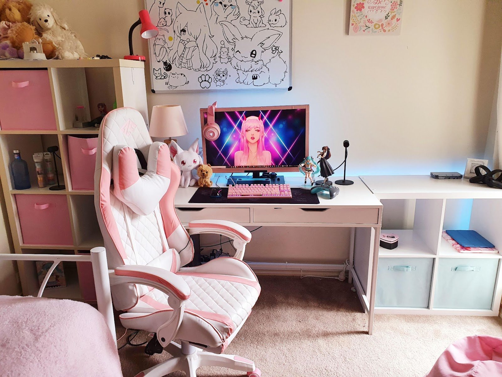Cute Kawaii Gaming Setup Ideas