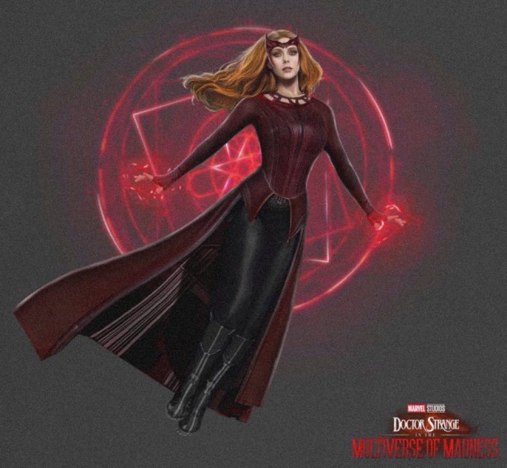 Scarlet Witch News official art of the Scarlet Witch in Doctor Strange in the Multiverse of Madness!