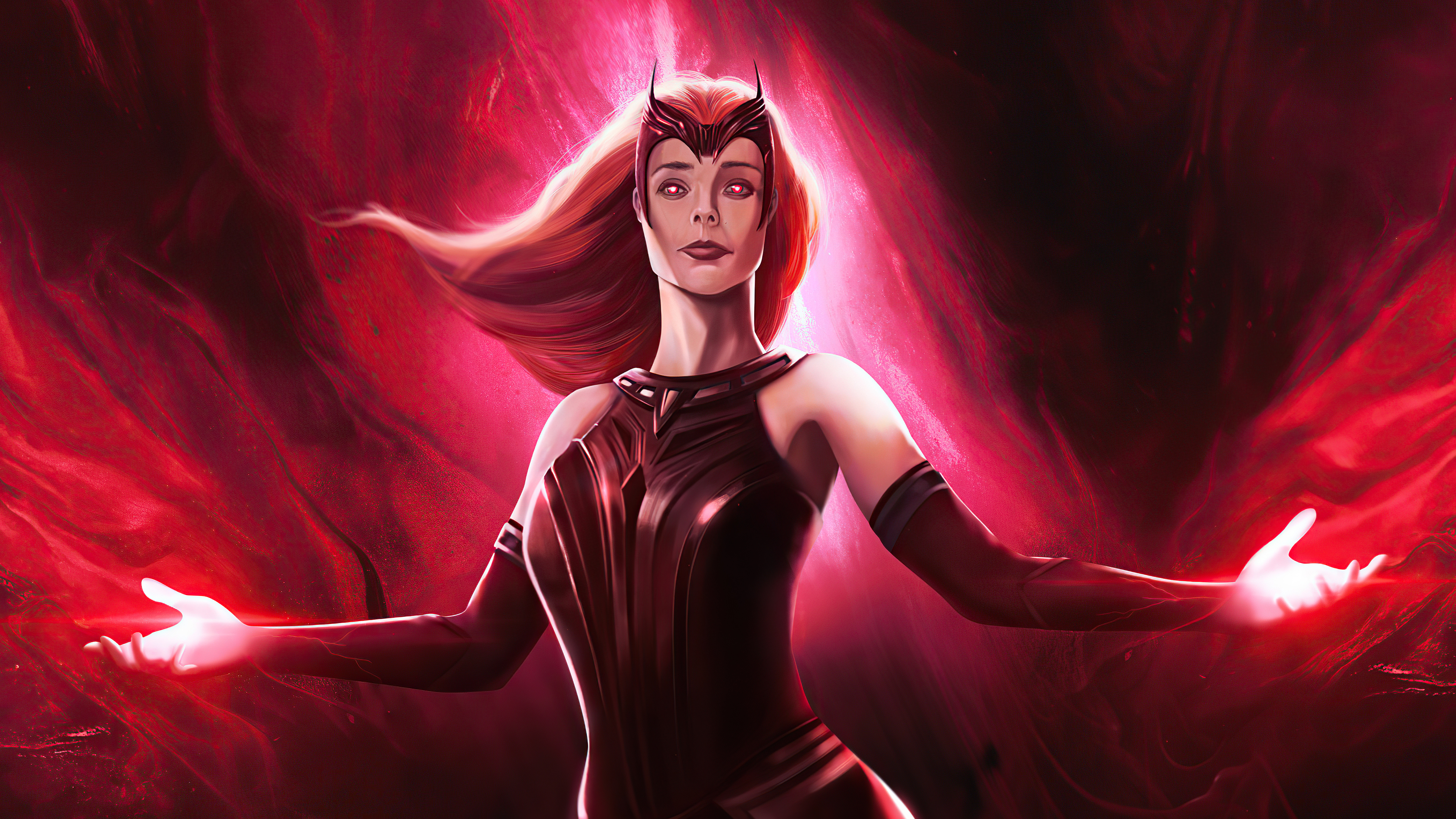 The Scarlet Witch 1366x768 Resolution HD 4k Wallpaper, Image, Background, Photo and Picture