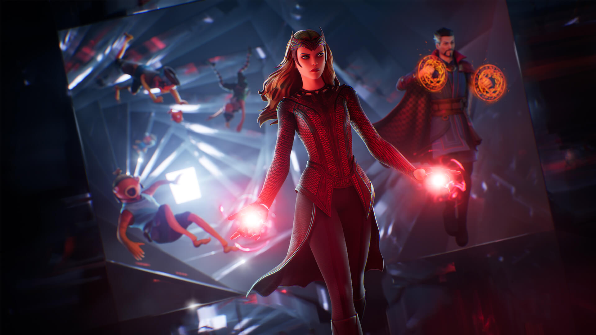 Show Chaos Magic as the Scarlet Witch in Fortnite