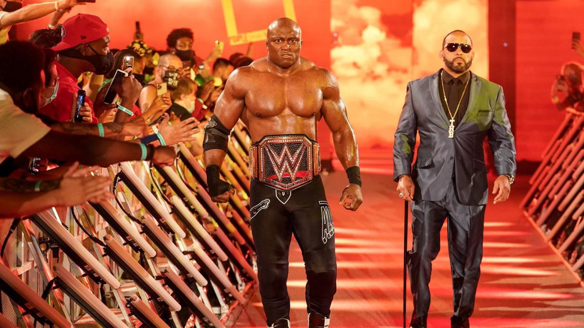 Bobby Lashley vs. Goldberg - WWE Championship Match: photo