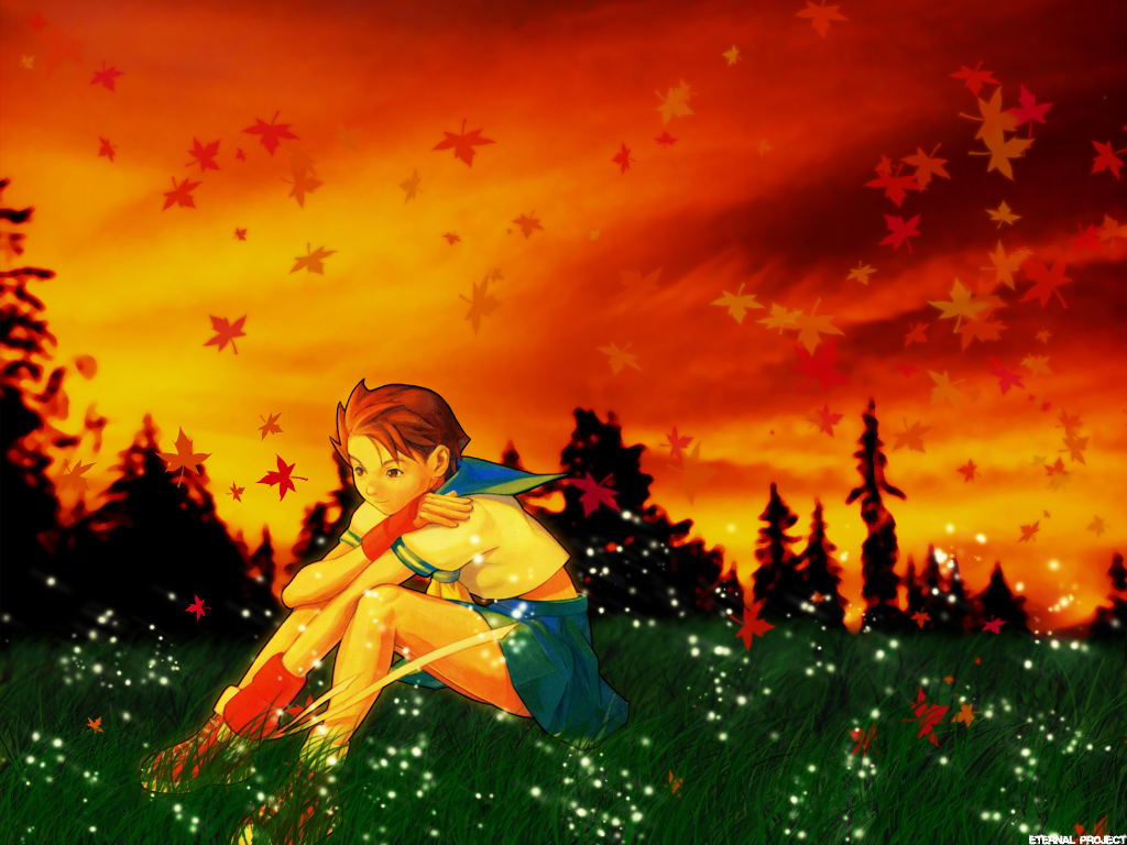 Street Fighter Wallpaper: Autumn Sakura