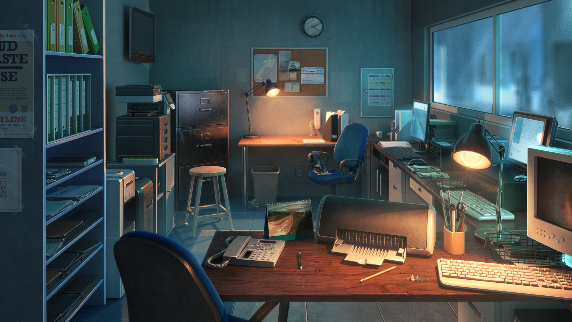 Anime office Wallpapers - Top Free Anime office Backgrounds -  WallpaperAccess
