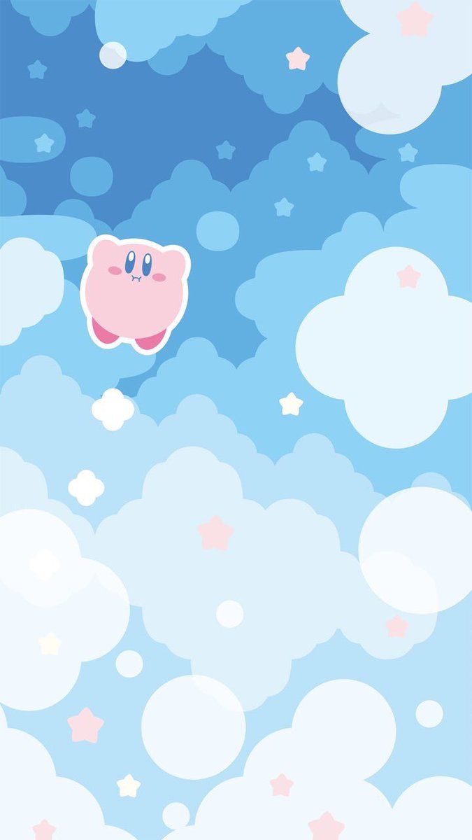 Cute Kirby & Clouds Desktop Wallpaper - Kirby Wallpaper Desktop