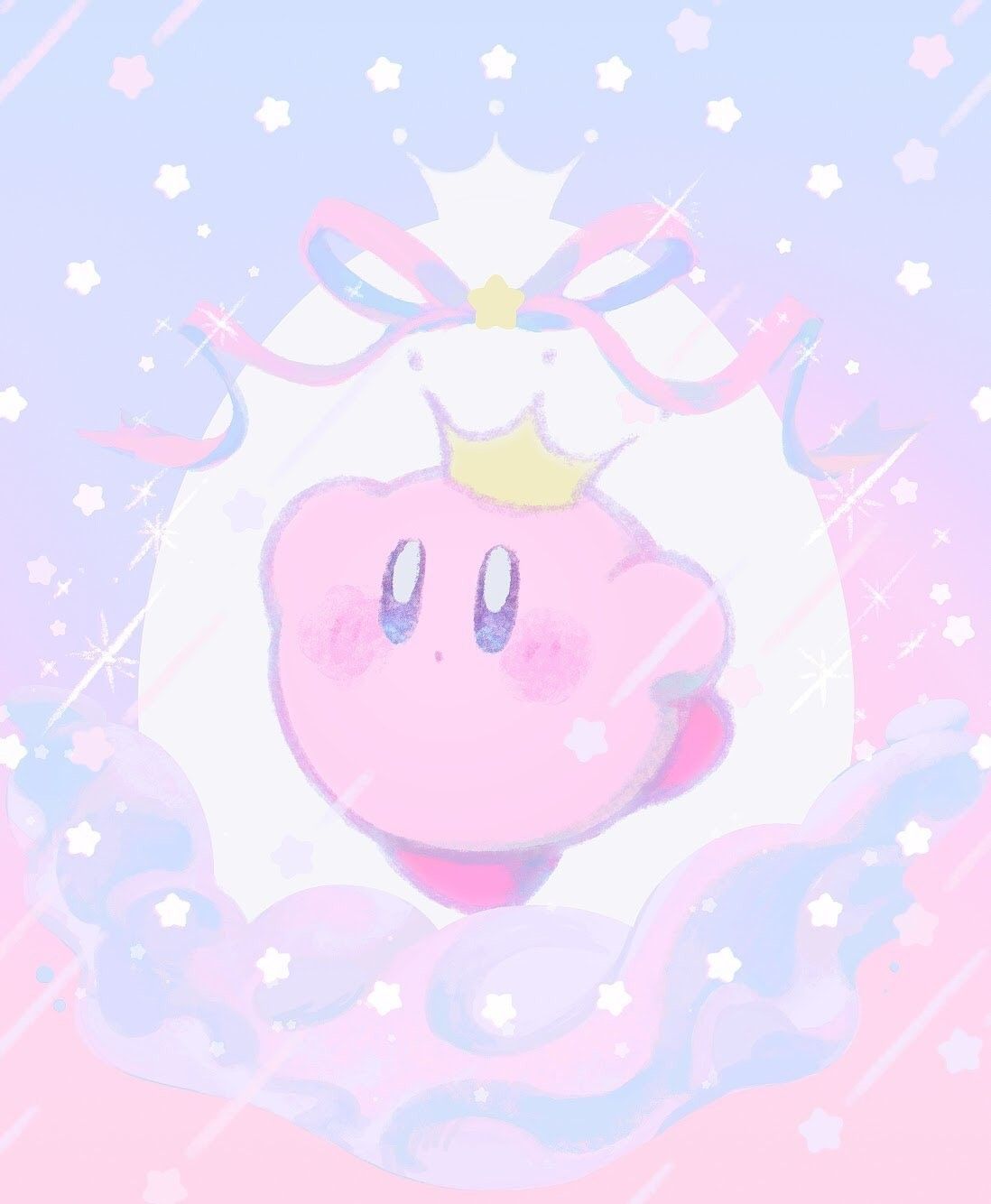 Cute Kirby Drawing Wallpaper