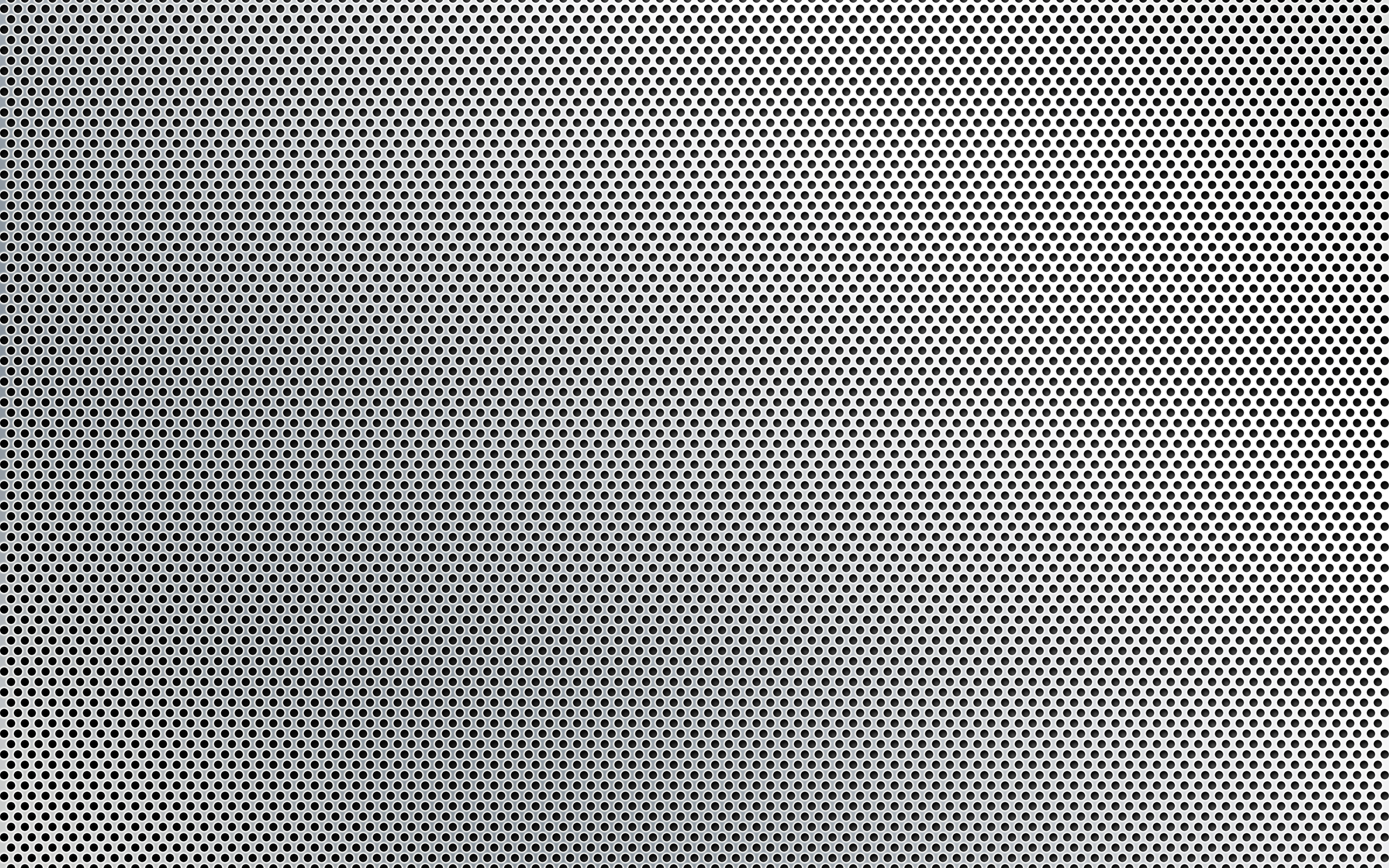 Download wallpaper white metal mesh, silver steel mesh, metal texture, steel, gray metal background for desktop with resolution 3840x2400. High Quality HD picture wallpaper