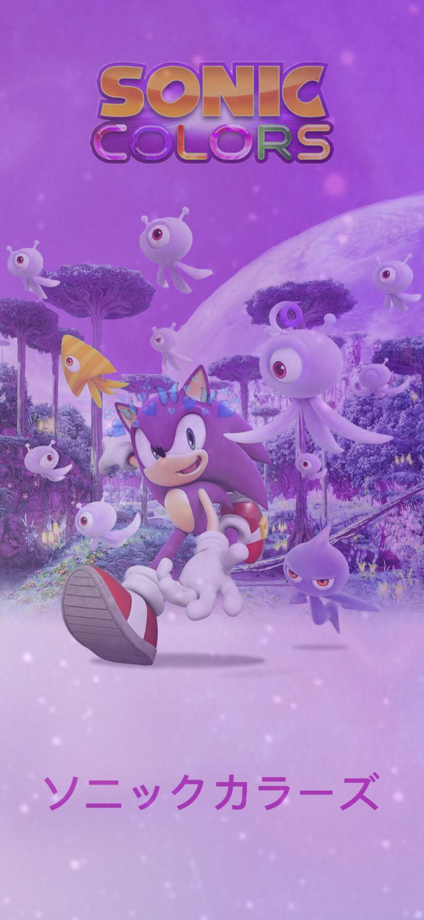 Some asthenic sonic colors iphone wallpaper to commemorate its 10th anniversary, free to use!