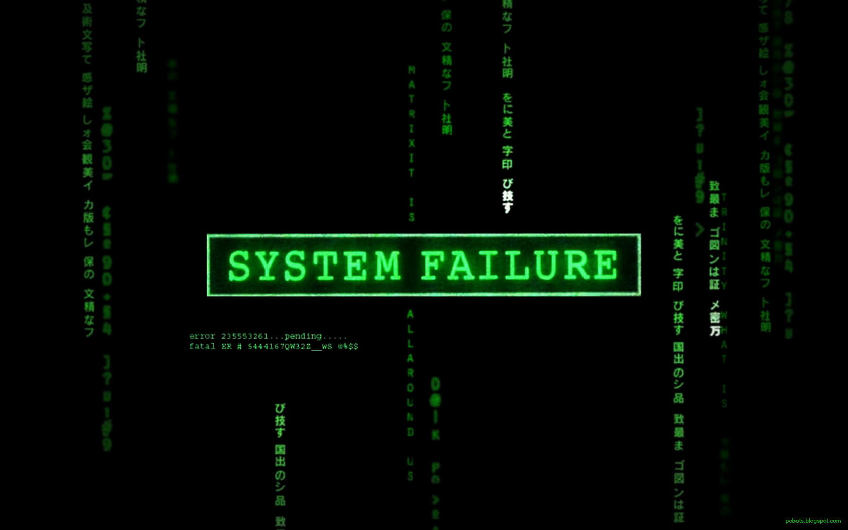 Matrix System Failure HD Wallpaper