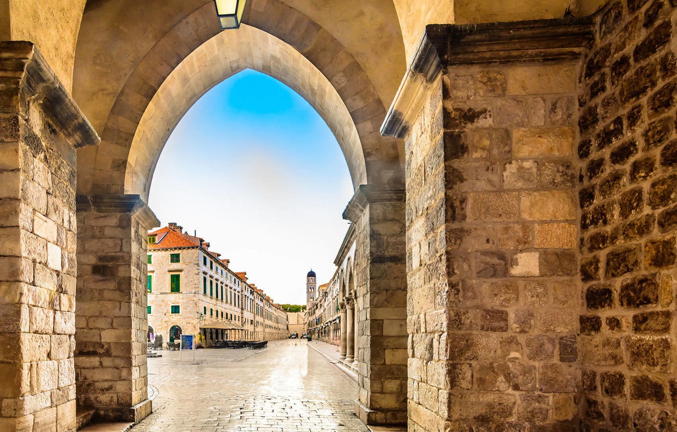 Wallpaper street, building, Croatia, Dubrovnik image for desktop, section город