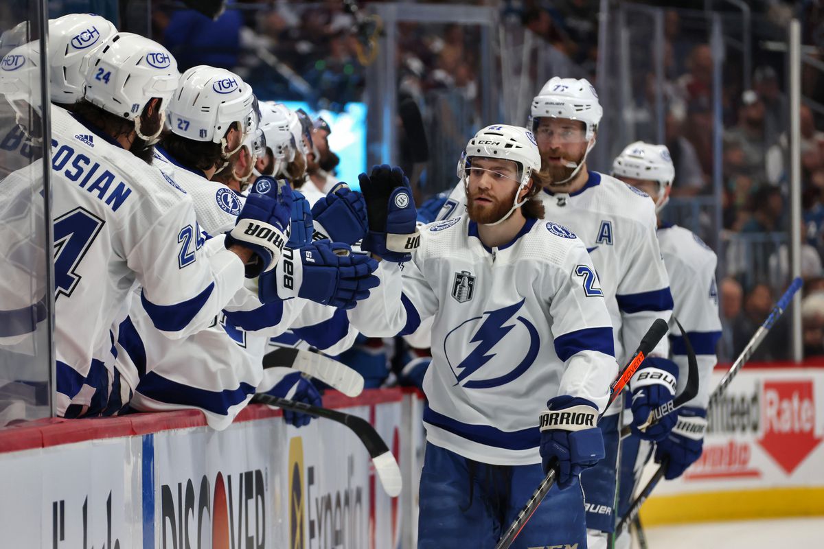 Download Andrei Vasilevskiy Standing strong with his Tampa Bay Lightning  team Wallpaper