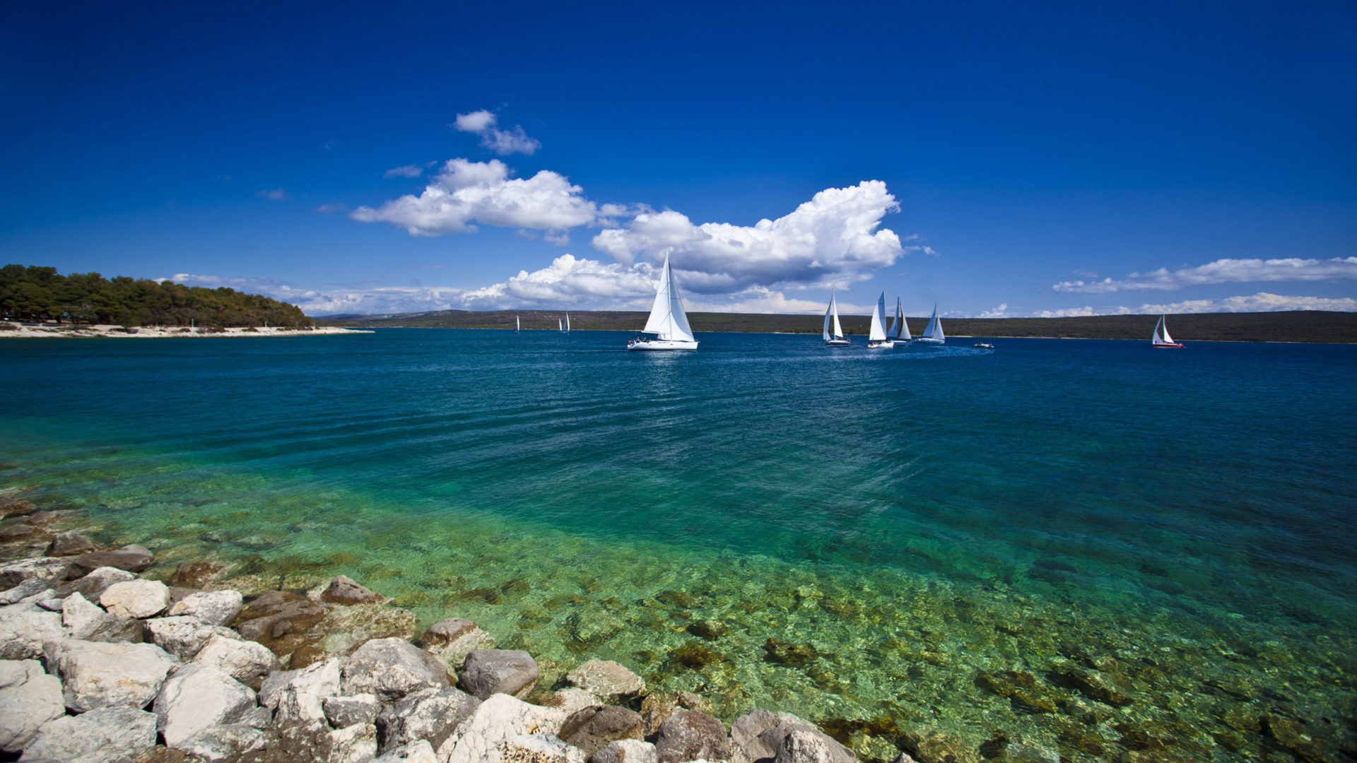 Beach Mali Lodsinj Croatia Adriatic Sea Wallpaper HD For Your XFCE Desktop