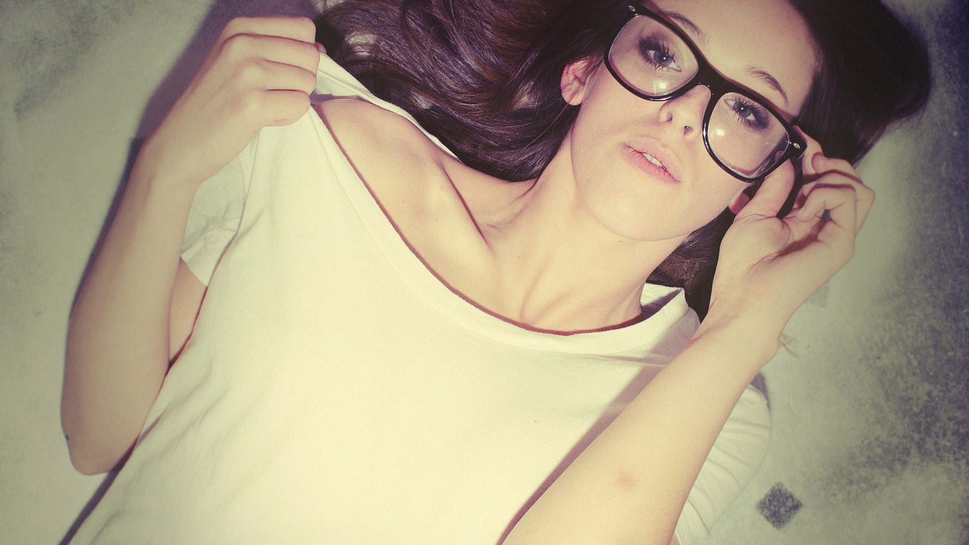 Girl Face Glasses Photo
