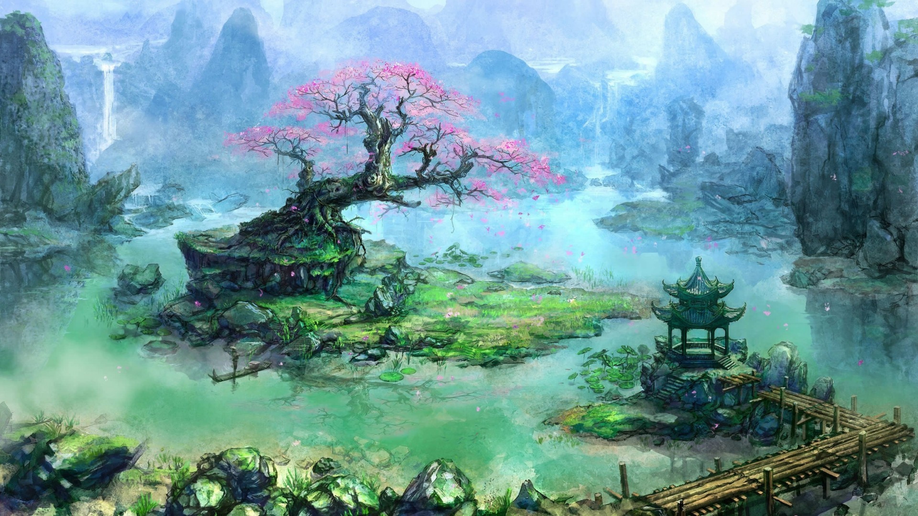 Fantasy landscape HD Wallpaper 4K Ultra HD
