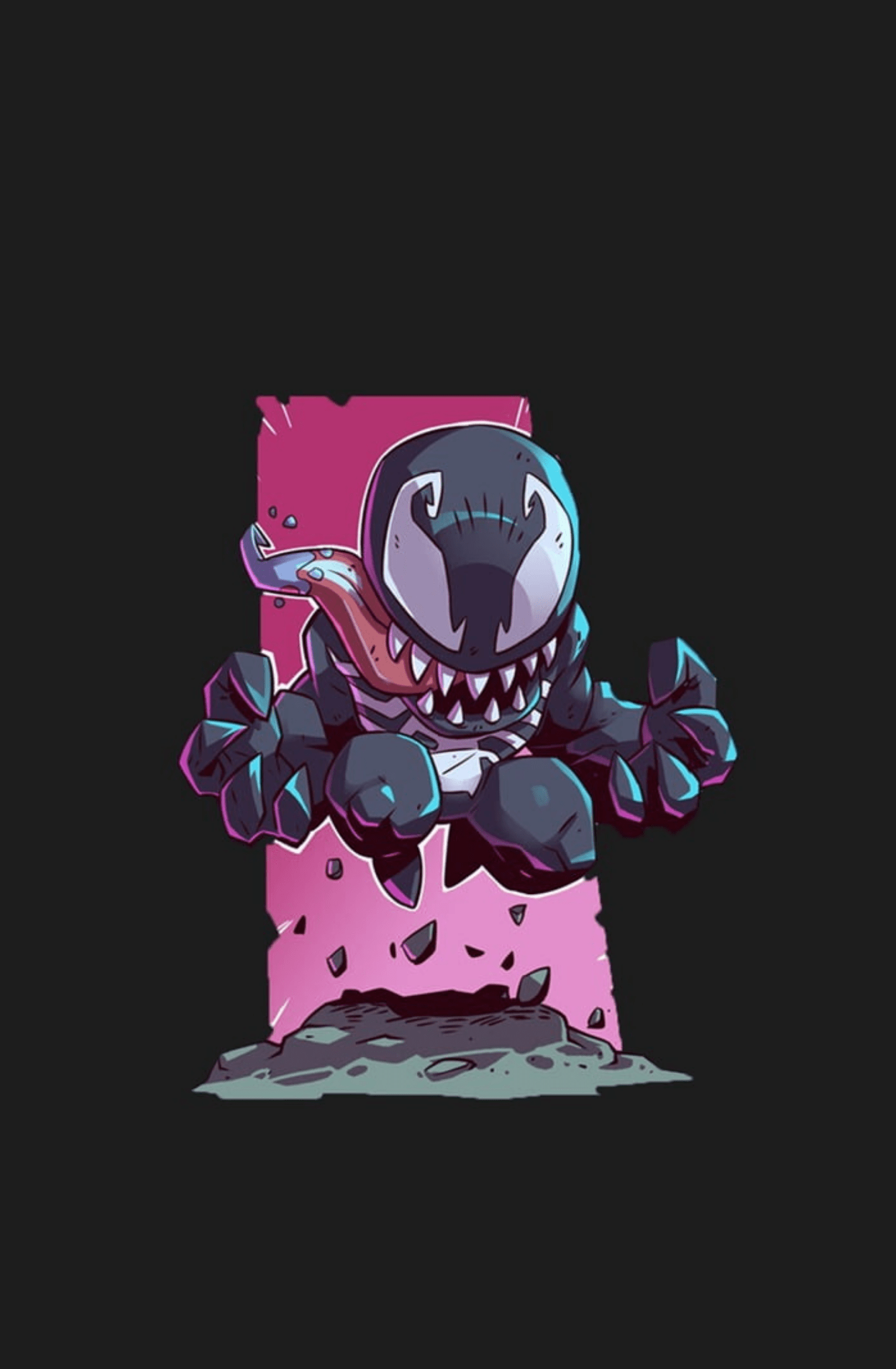 Cartoon character sticker Venom wallpaper for phone, Best iPhone Wallpaper and iPhone background, WallpaperUpdate, Best iPhone Wallpaper and iPhone background